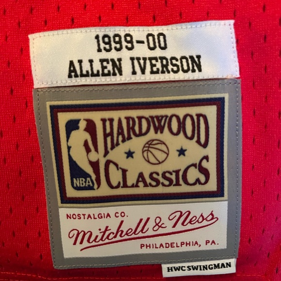 76ers classic Allen Iberian Jersey NWT - Picture 3 of 5